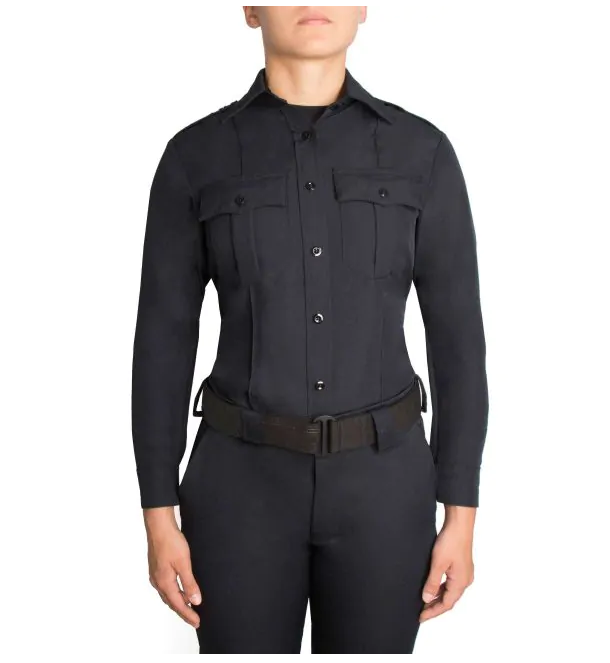 Blauer Women's Zippered Polyester LS Shirt (8600W-Z)