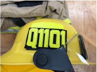 Personalized Firefighter Name Tag Panel