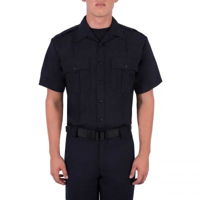 Blauer Short Sleeve Wool Shirt (8460)  | The Fire Center | Fuego Fire Center | Store | FIREFIGHTER GEAR | FREE SHIPPING | SS wool Shirt gives the wearer comfort because the fabric has 10% stretch and cuffs can be easily adjusted to fit by the 2-button cuffs