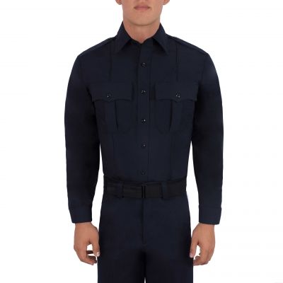 Blauer Long Sleeve Wool shirt (8450)  | The Fire Center | Fuego Fire Center | Store | FIREFIGHTER GEAR | FREE SHIPPING | LS wool Shirt is from an 8.5 oz. linear plain weave polyester fabric with 10% stretch which provides comfort to police officers wearing this it.