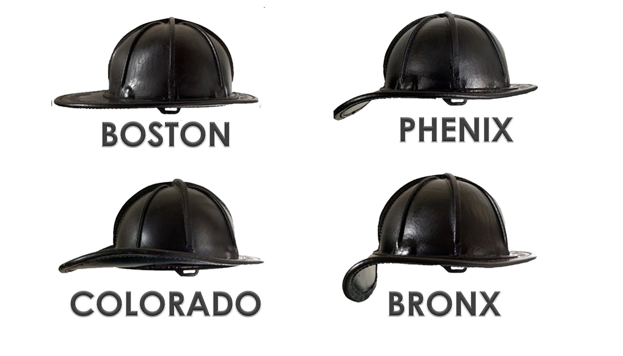 Phenix Technology TL2 Traditional Leather Fire Helmet | The Fire Center | Fuego Fire Center | FIREFIGHTER GEAR | The TL-2 Traditional Leather fire helmet is the lightest NFPA complaint authentic leather helmet on the market. Worn by firefighters worldwide, the TL-2 combines tradition and modern safety in a handcrafted masterpiece.  Compliant to current OSHA and NFPA 1971 standards.  